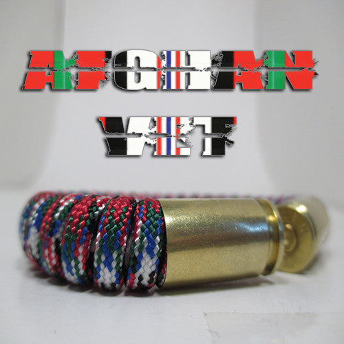 afghan vet paracord beararms bullet casings bracelet jewelry