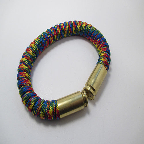 autism awareness paracord beararms bullet casings bracelet jewelry