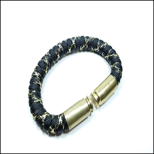 metallic gold paracord beararms bullet casings bracelet jewelry