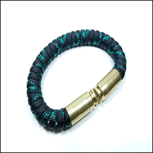 metallic green paracord beararms bullet casings bracelet jewelry