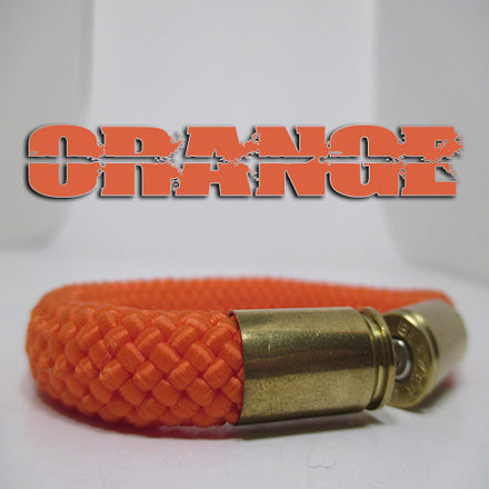 orange beararms bullet casing bracelet jewelry