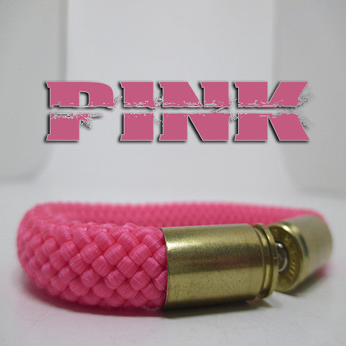 pink beararms bullet casing bracelet jewelry