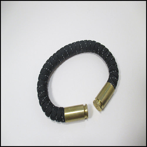 reflective black paracord beararms bullet casings jewelry bracelets