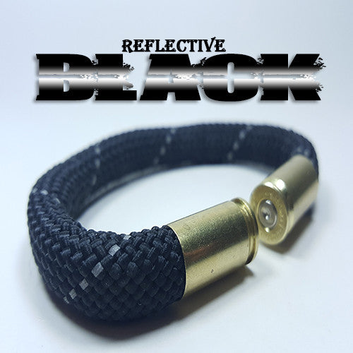 reflective black original beararms bullet casings bracelet jewelry