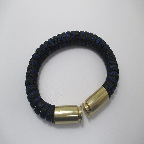 Thin Blue Line Paracord 8 Inches (Large) / Nickel .40S&W