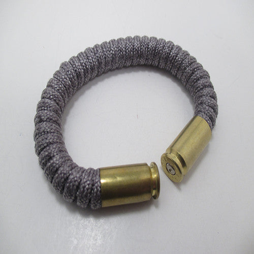 tweed silver paracord beararms bullet casings jewelry bracelets