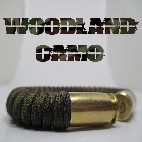 woodland camo paracord beararms bullet casings jewelry bracelets