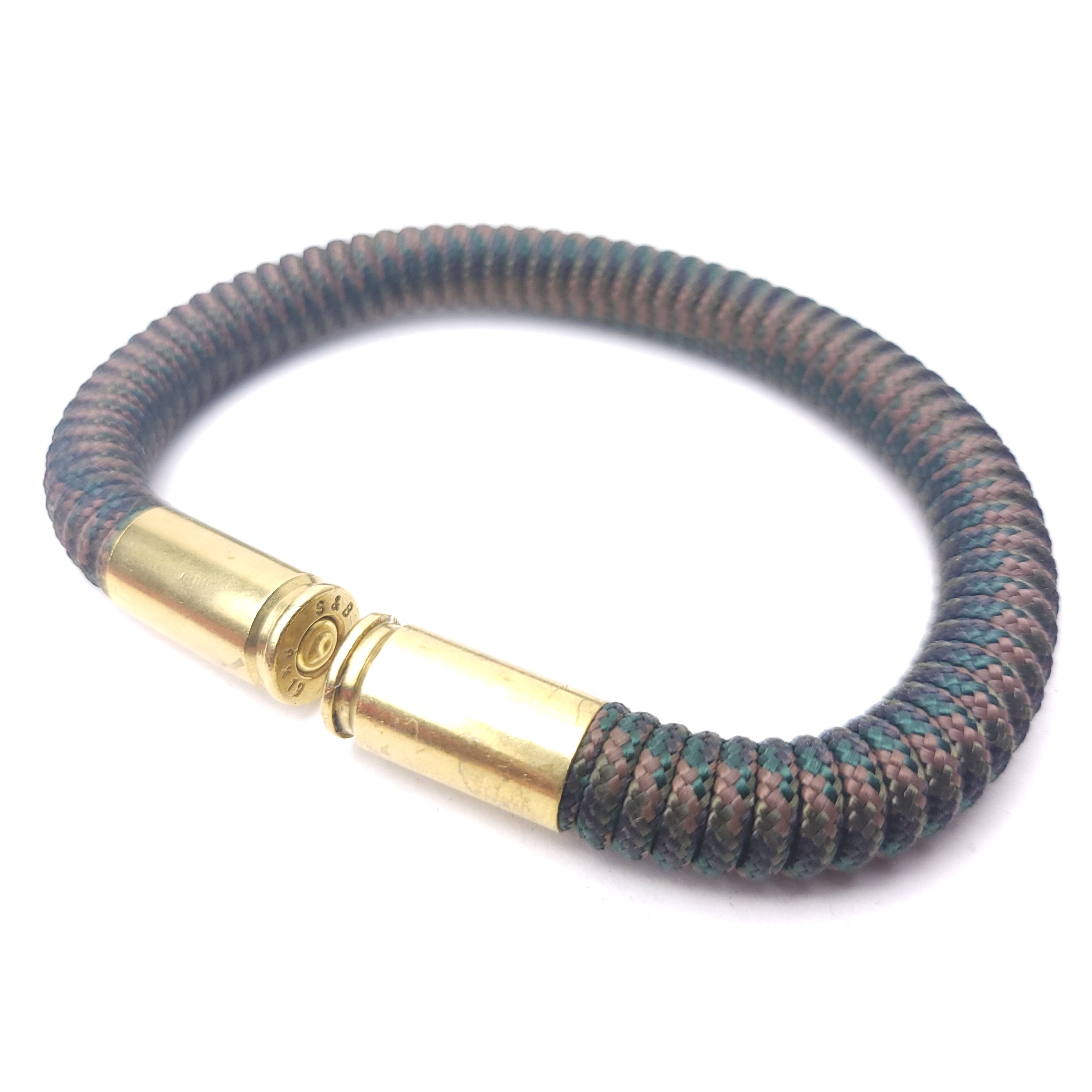 Woodland Camo Tactical 9mm BearArms Bullet Bracelet for Carlos from Texas