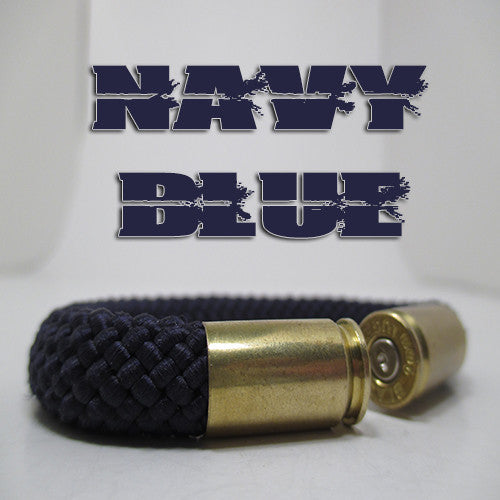 Navy Blue Nickel .40 Bullet Bracelet – Tactical & Patriotic