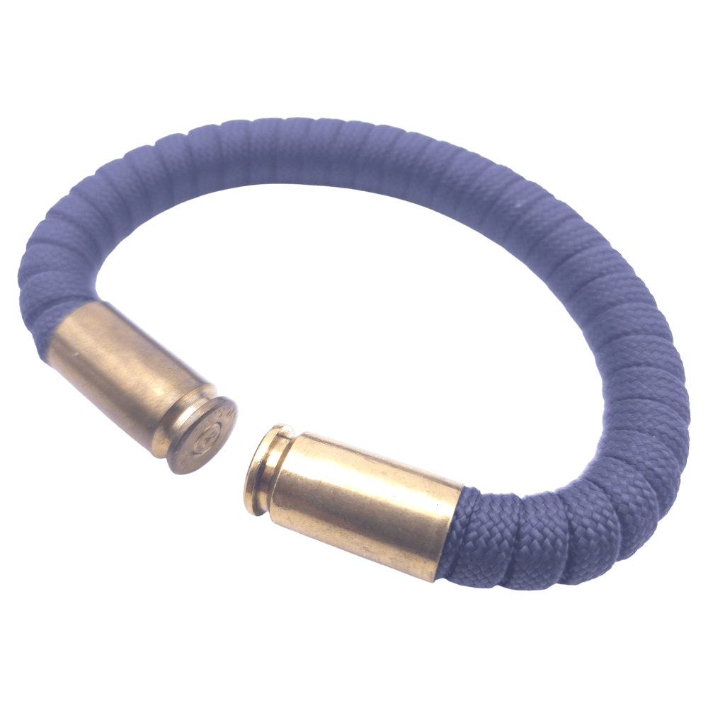 Midnight blue paracord bullet casing bracelet