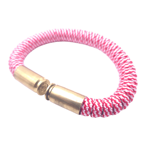 candy cane paracord bullet casing bracelet