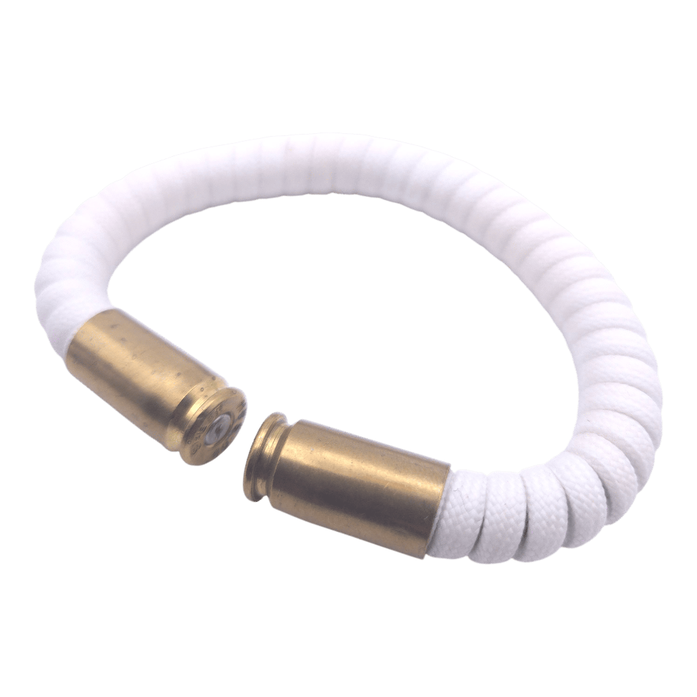 glow in the dark paracord bullet casing bracelet