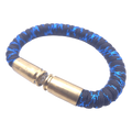 metallic blue paracord bullet casing bracelet