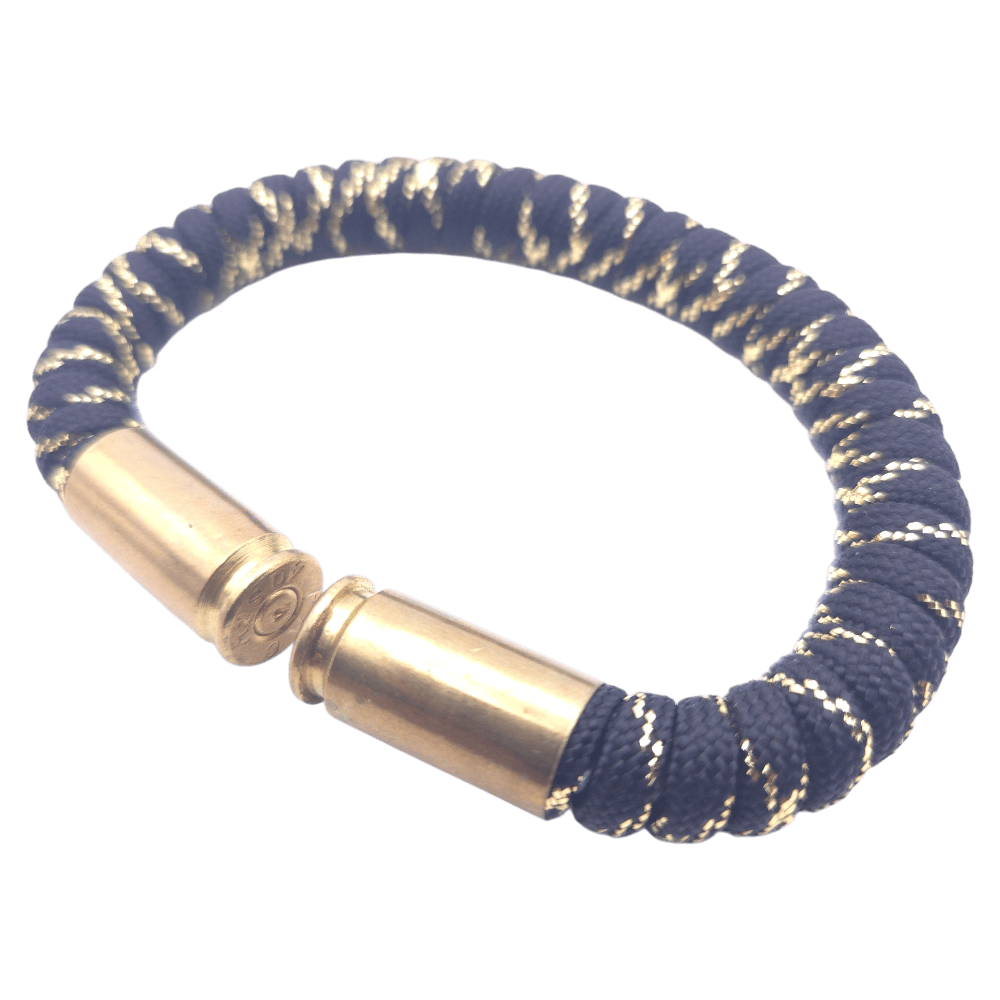 metallic gold paracord bullet casing bracelet