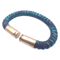 metallic green paracord bullet casing bracelet