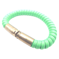 neon green paracord bullet casing bracelet