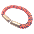 orange camo paracord bullet casing bracelet