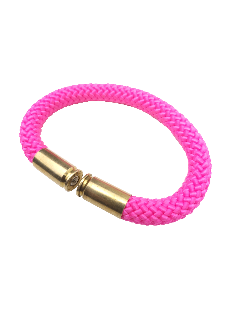 pink beararms bullet casing bracelet jewelry