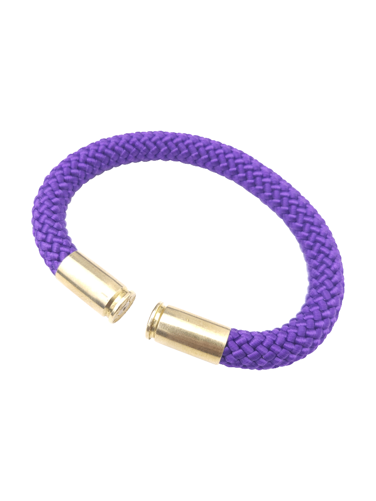 purple beararms bullet casing bracelet jewelry