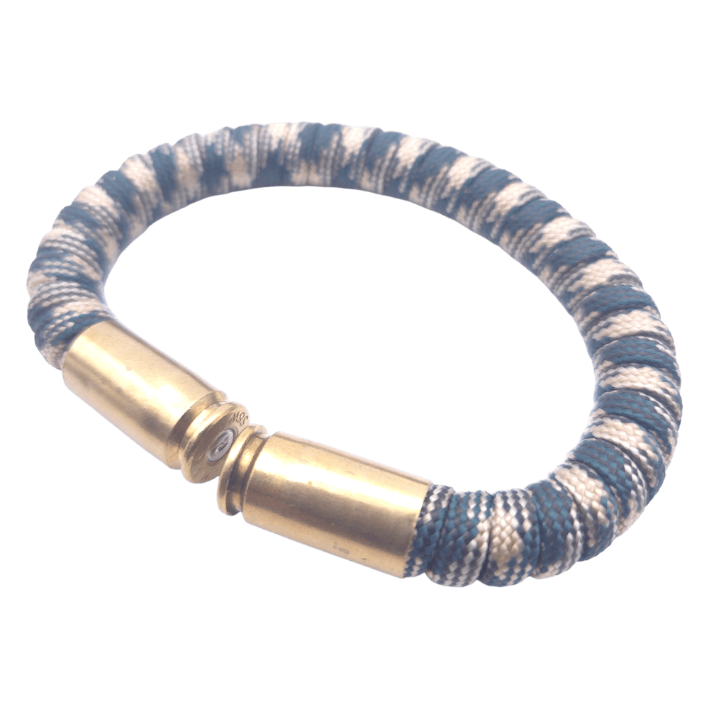 woodland camo paracord bullet casing bracelet