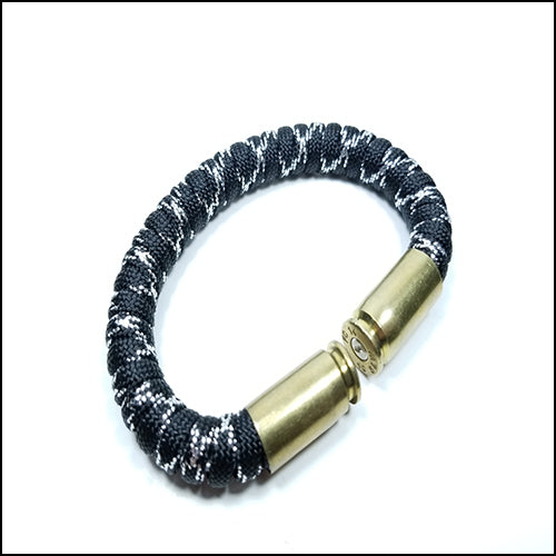 metallic chrome paracord beararms bullet casings bracelet jewelry