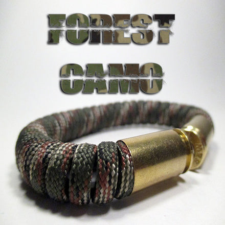 forest camo paracord beararms bullet casings jewelry bracelets