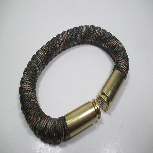 forest camo paracord beararms bullet casings jewelry bracelets