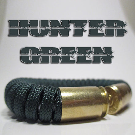 hunter green paracord beararms bullet casing bracelet jewelry