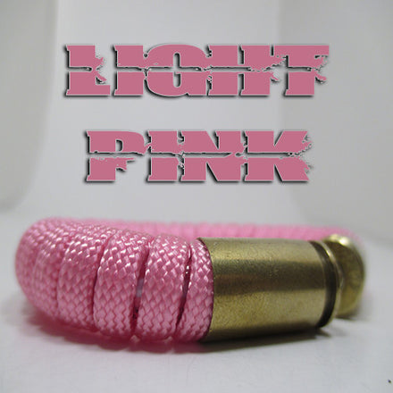 light pink paracord beararms bullet casings jewelry bracelets