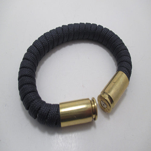 midnight blue paracord beararms bullet casing bracelet jewelry