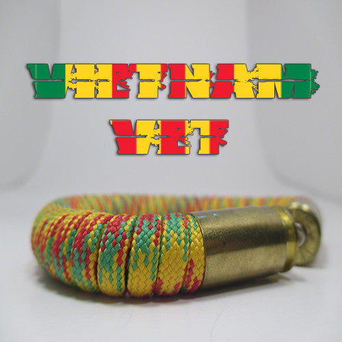 vietnam vet paracord beararms bullet casings jewelry bracelets