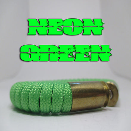 neon green paracord beararms bullet casing bracelet jewelry