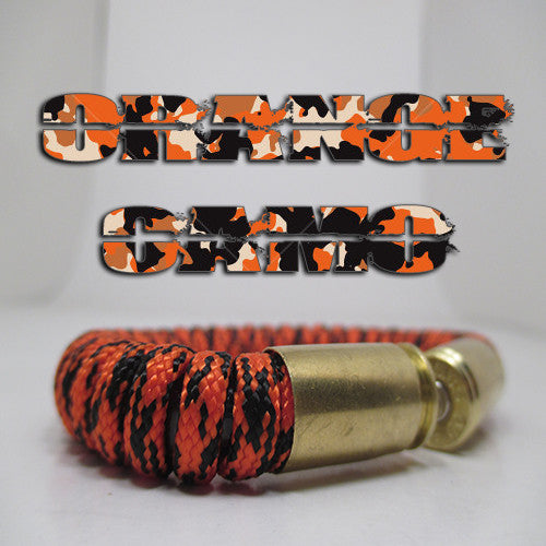 orange camo paracord beararms bullet casing bracelet jewelry