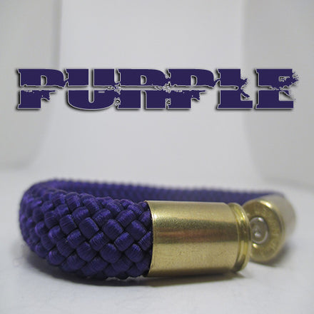 purple beararms bullet casing bracelet jewelry
