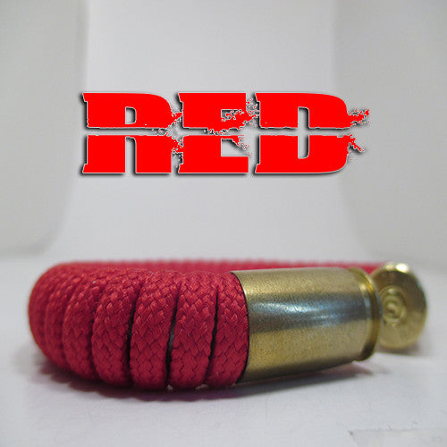 red paracord beararms bullet casing bracelet jewelry
