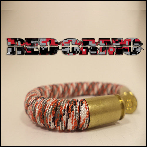 red camo beararms bullet casings jewelry bracelets