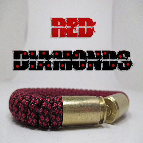 red diamonds paracord beararms bullet casings jewelry bracelets
