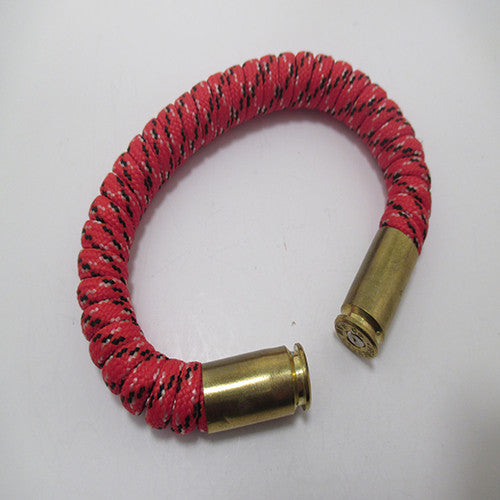 red x paracord beararms bullet casings jewelry bracelets