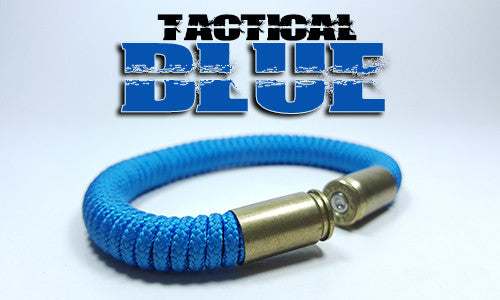 blue tactical 275 paracord beararms bullet casings bracelet jewelry