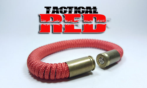 red tactical 275 paracord beararms bullet casings bracelet jewelry