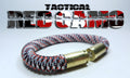 red camo tactical 275 paracord beararms bullet casings bracelet jewelry