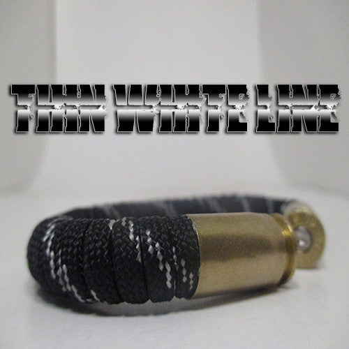 thin white line paracord beararms bullet casings jewelry bracelets