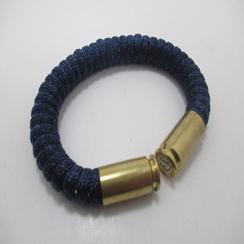 tweed indigo paracord beararms bullet casings jewelry bracelets