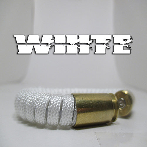 white paracord beararms bullet casings jewelry bracelets